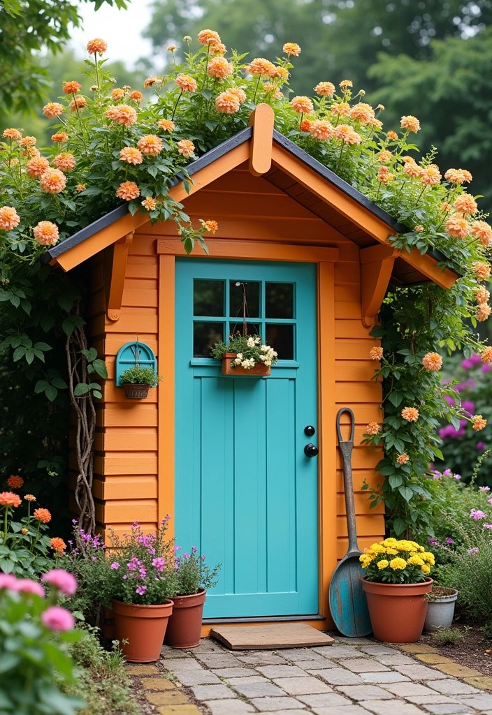 18 Patio Decor Ideas That Will Make Your Backyard the Ultimate Staycation Spot! - 14. Set Up a Garden Shed as a Decor Feature