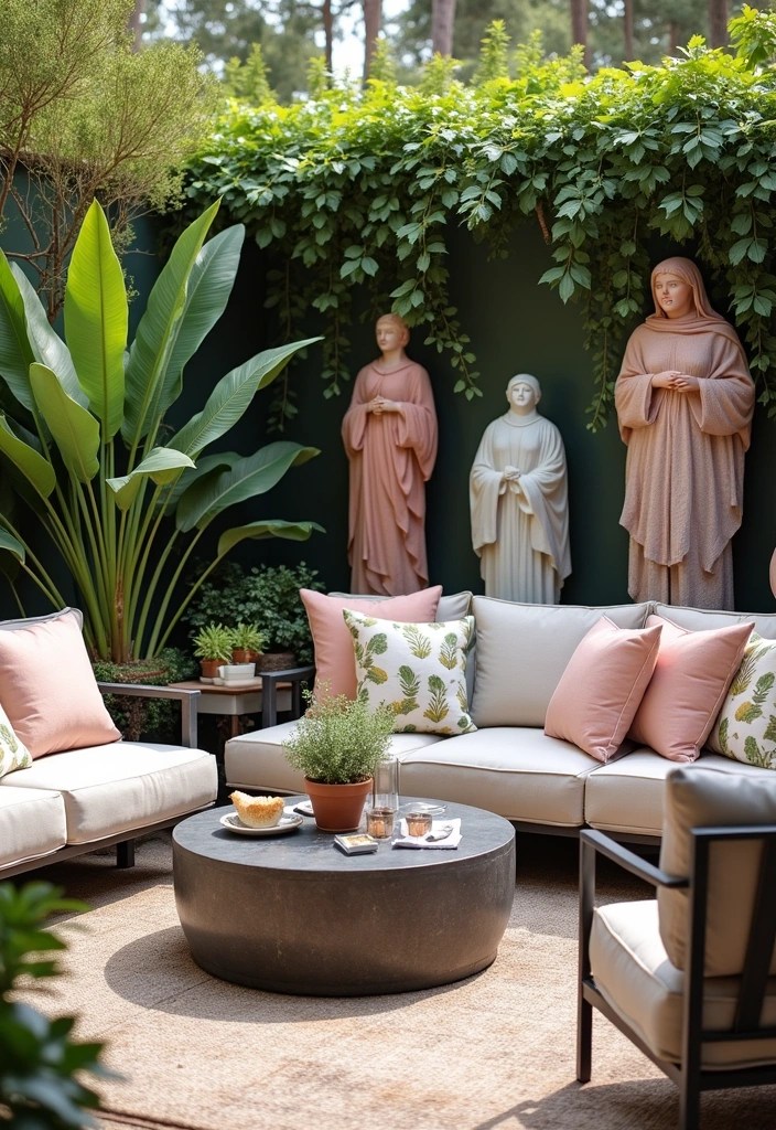 18 Patio Decor Ideas That Will Make Your Backyard the Ultimate Staycation Spot! - 17. Use Art to Personalize Your Space