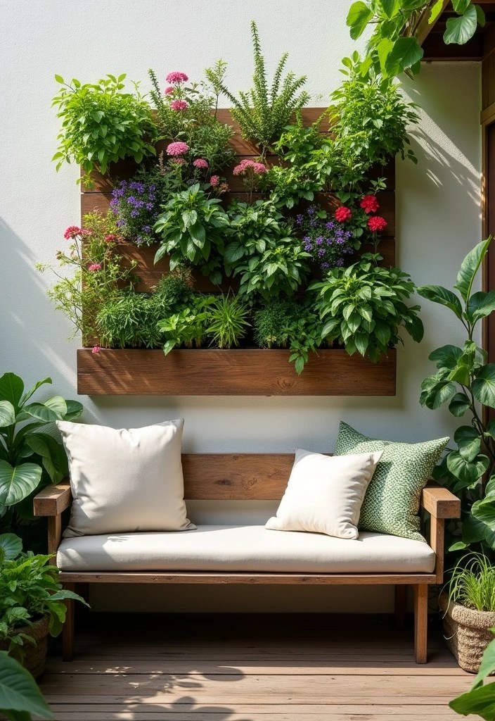 18 Patio Decor Ideas That Will Make Your Backyard the Ultimate Staycation Spot! - 3. Incorporate Vertical Gardens