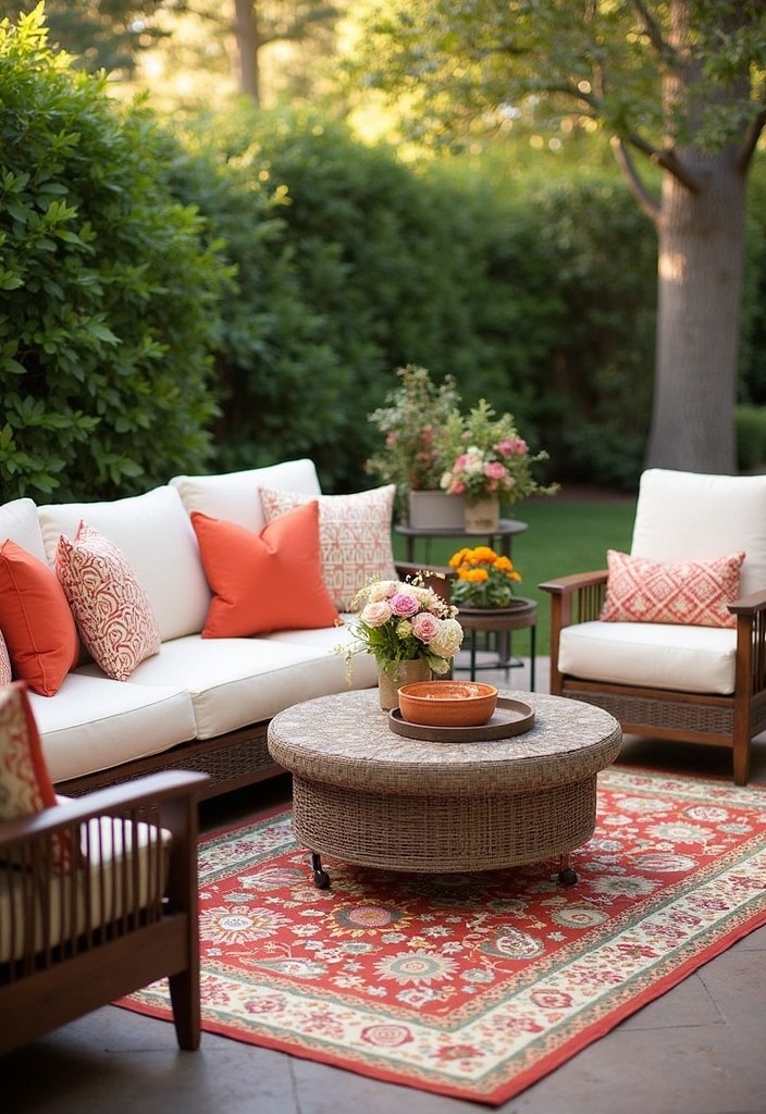 18 Patio Decor Ideas That Will Make Your Backyard the Ultimate Staycation Spot! - 4. Use Outdoor Fabrics for Comfort