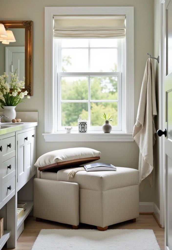 21 Bathroom Storage Hacks for Tiny Spaces That'll Change Your Life (You'll Gain 50% More Space!) - 12. Hidden Storage in Furniture