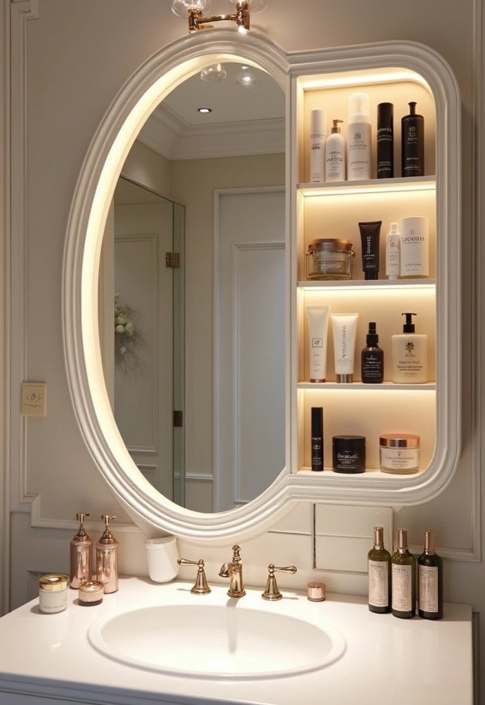 21 Bathroom Storage Hacks for Tiny Spaces That'll Change Your Life (You'll Gain 50% More Space!) - 14. Smart Use of Mirrors