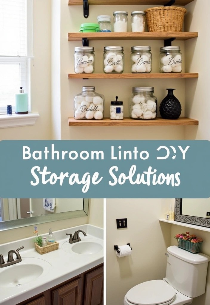 21 Bathroom Storage Hacks for Tiny Spaces That'll Change Your Life (You'll Gain 50% More Space!) - 21. DIY Storage Solutions